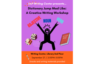 Creative writing workshop hosted by the Writing Center